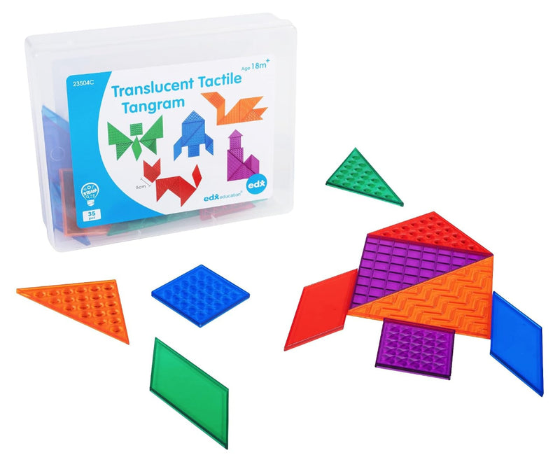Translucent Sensory Tangram, Maths Toys Learning SPACE