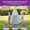 Plum® Great Wooden Teepee Hideaway - Large, Playhouse Learning SPACE