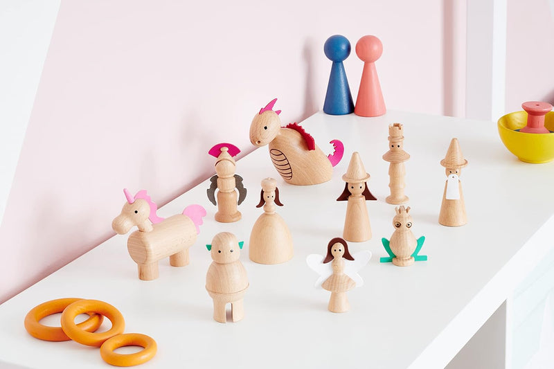 Wooden Enchanted Figures Set, Learning SPACE