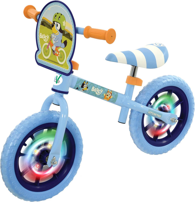 Balance Bike with Light Up Wheels 12" Bluey