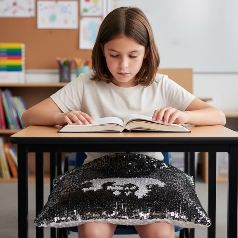 3kg Weighted Sequin Lap Pad – Black and white, Learning SPACE