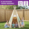 Plum® Wooden Teepee Hideaway Den, Outdoor Play Equipment Learning SPACE
