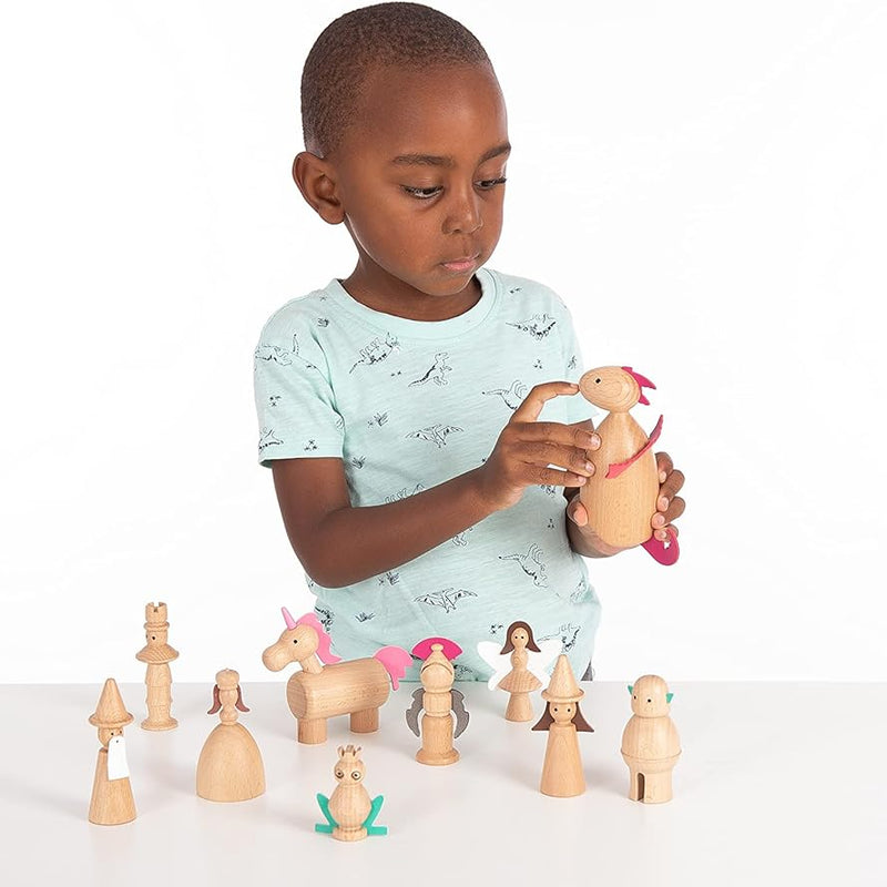Wooden Enchanted Figures Set, Learning SPACE