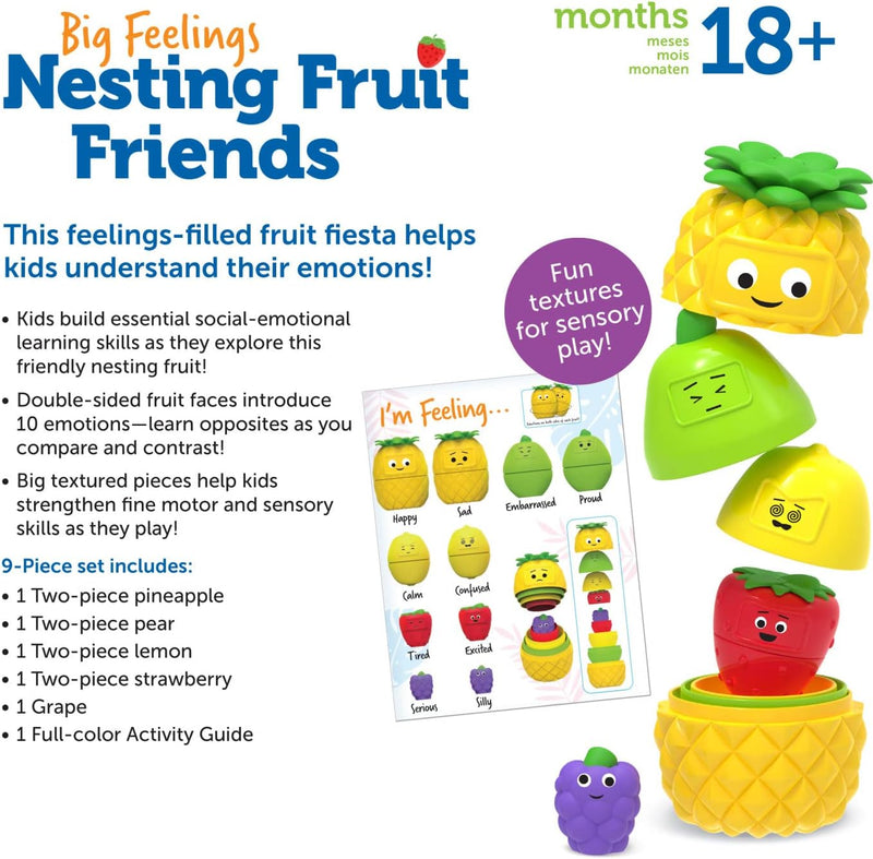 Big Feelings Nesting Fruit Friends, Learning SPACE