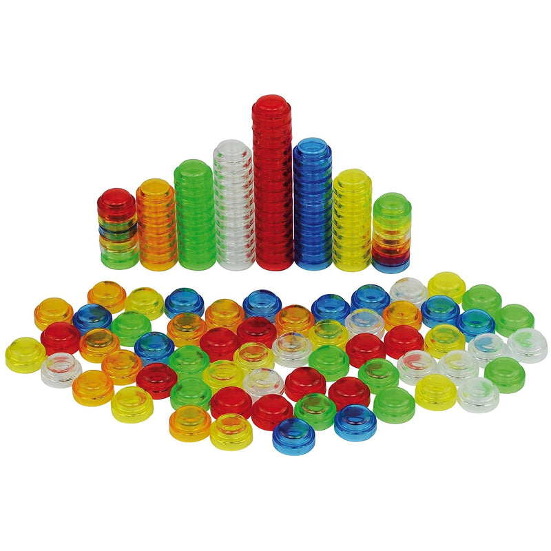 Translucent Stackable Counters - Pk500, Maths Toys Learning SPACE