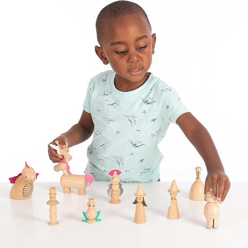 Wooden Enchanted Figures Set, Learning SPACE