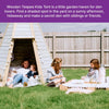 Plum® Wooden Teepee Hideaway Den, Outdoor Play Equipment Learning SPACE