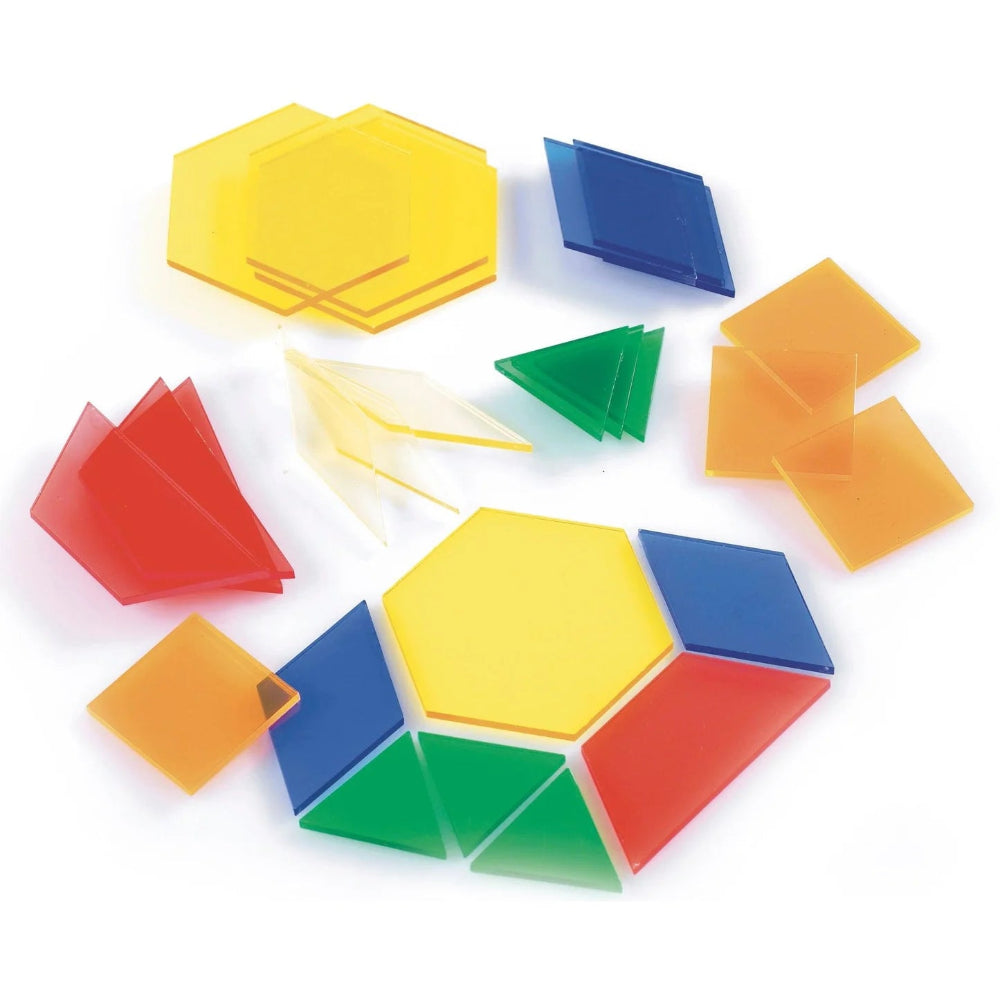 Translucent Pattern Blocks, Maths Toys Learning SPACE