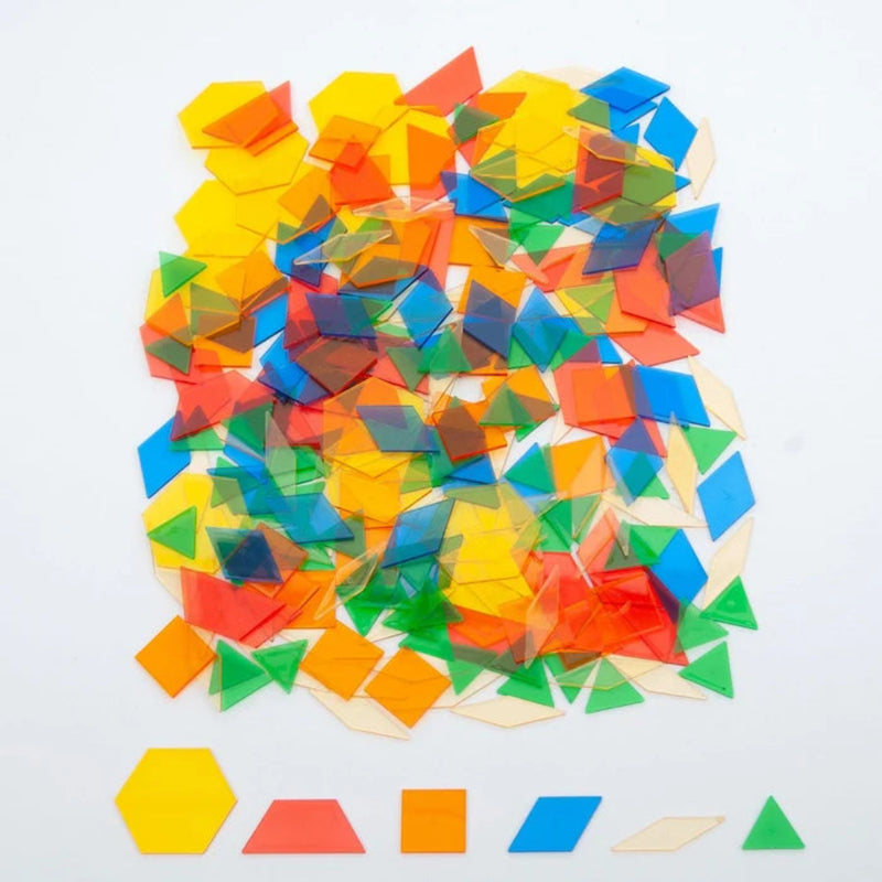 Translucent Pattern Blocks, Maths Toys Learning SPACE