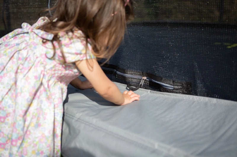 7ft x 10ft JumpKing Oval Combo Pro Trampoline, Trampoline Learning SPACE