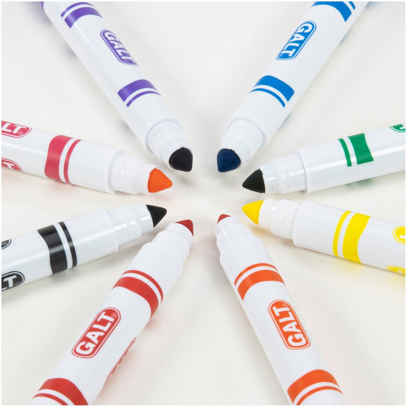 8 Chunky Pens - Washable, Learning SPACE