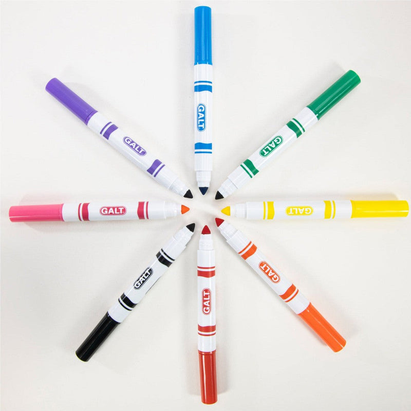8 Chunky Pens - Washable, Learning SPACE