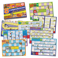 8 Reading Comprehension Board Games-Comprehension,Early Reading Books,fiction,Reading Area,SmartKids-Learning SPACE