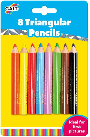 8 Chunky Triangular Pencils-Additional Need, Baby Arts & Crafts, Back To School, Dyslexia, Early Arts & Crafts, Early Years Literacy, Fine Motor Skills, Galt, Handwriting, Neuro Diversity, Primary Arts & Crafts, Primary Literacy, Seasons, Stationery, Stock-Learning SPACE