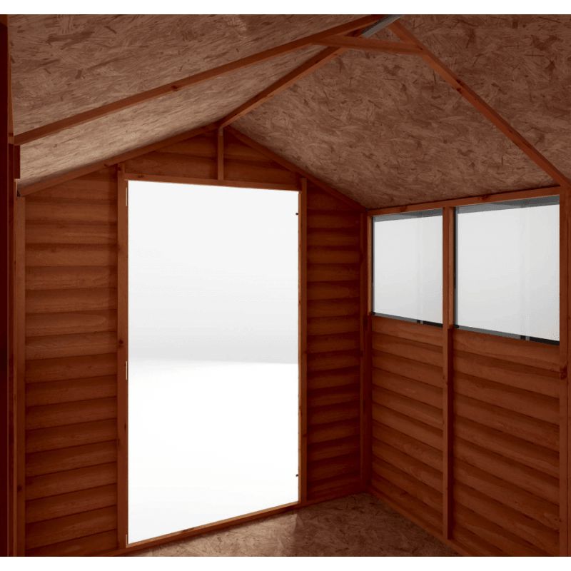 8 x 6 Overlap Apex - Single Door Shed, Learning SPACE