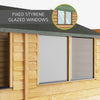 8 x 6 Overlap Apex - Single Door Shed-Eco Friendly, Forest School & Outdoor Garden Equipment, Mercia Garden Products, Sheds, Wellbeing Furniture-Learning SPACE