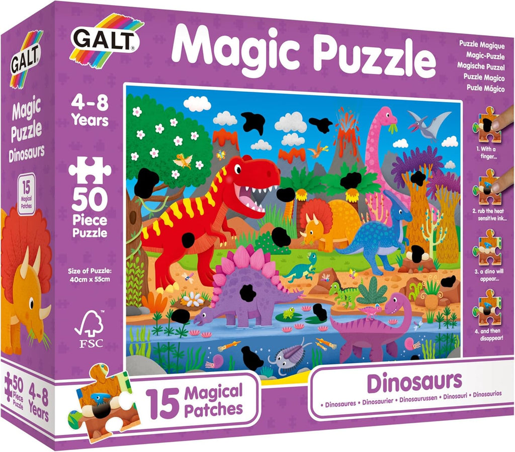 Dinosaurs Magic Puzzle - 50 Piece Jigsaw Puzzle