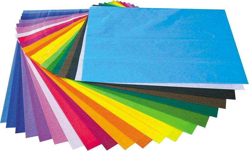 Scola Tissue Paper – 20 Colours, 480 Sheets, 50 x 76 cm, Learning SPACE