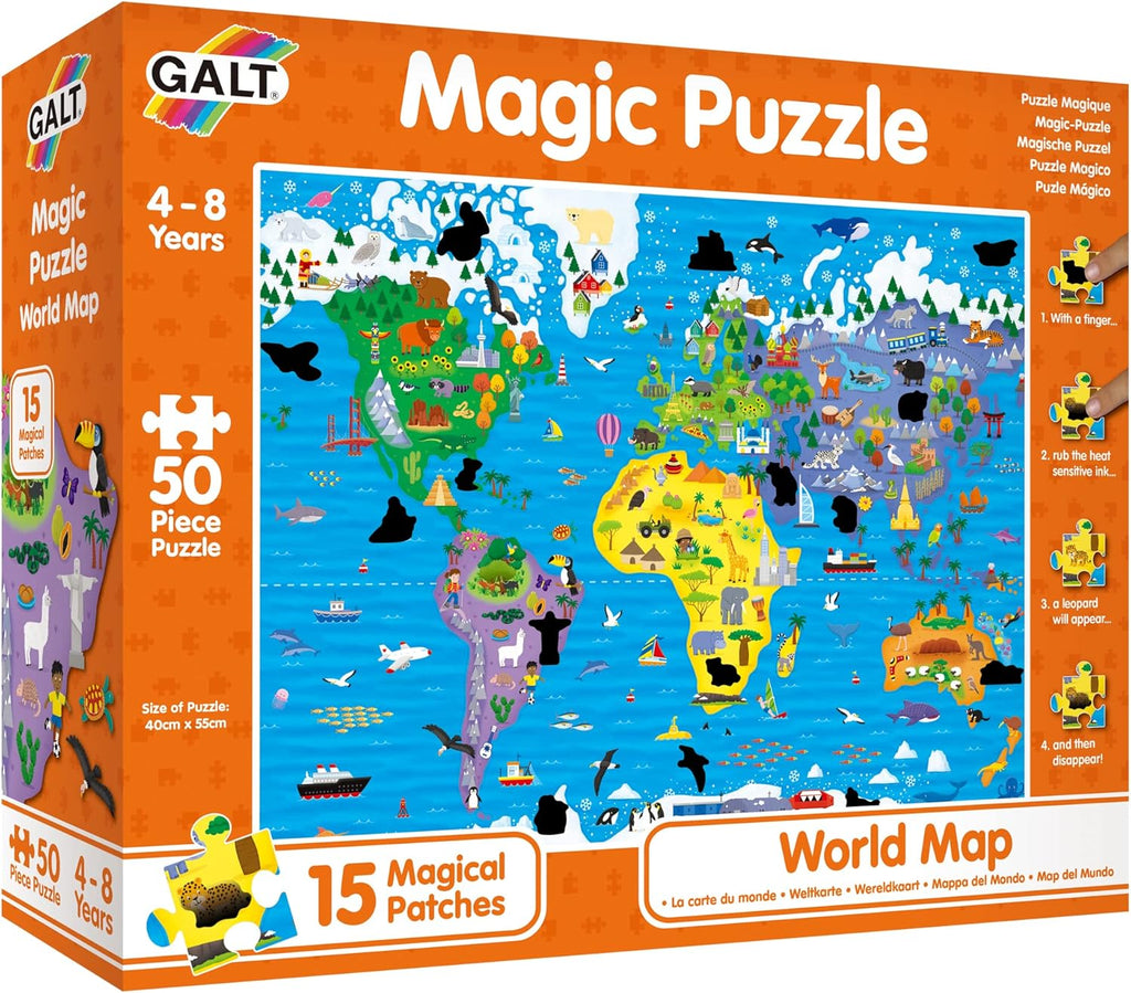 World Map Magic Puzzle