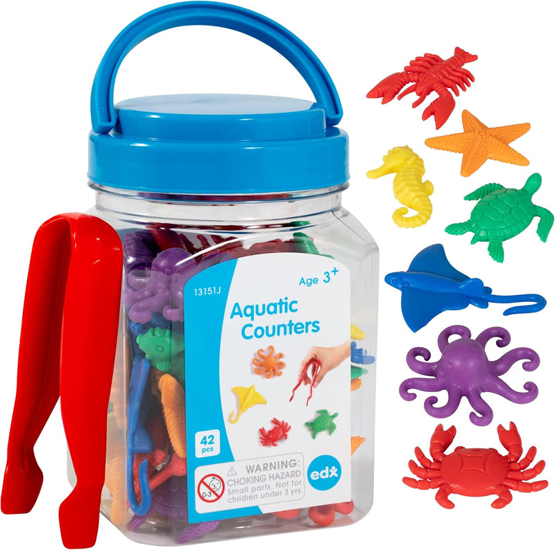 Aquatic Counters - Set of 42, Maths Toys Learning SPACE