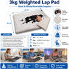 3kg Weighted Sequin Lap Pad – Black and white, Learning SPACE