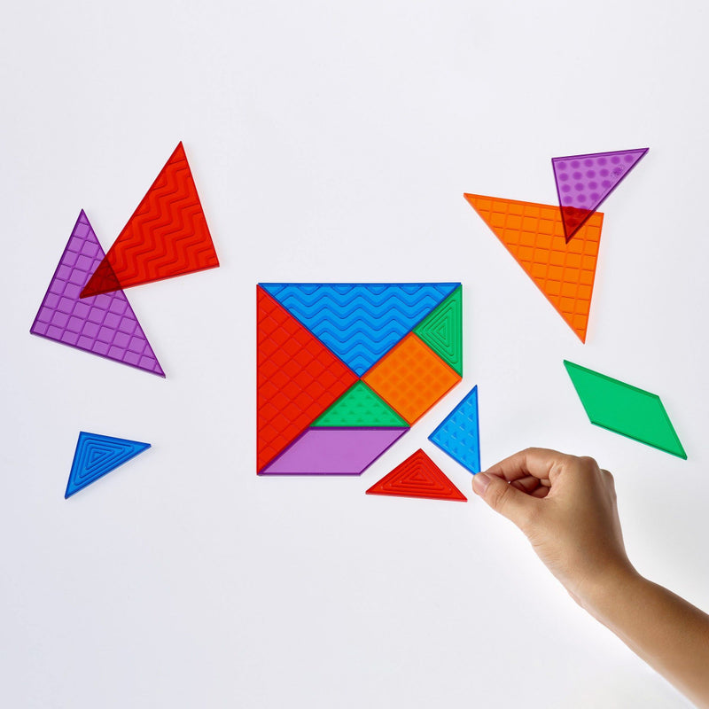 Translucent Sensory Tangram, Maths Toys Learning SPACE