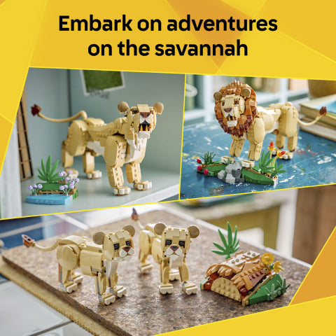 LEGO® (31386) Wild Animals: Majestic Lion, Activity Toys Learning SPACE