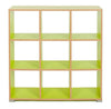 9 Cube Room Divider - Bubble Gum Range-Dividers,Dropship,Monarch UK,Shelves,Storage,Wellbeing Furniture-Lime-MEQ9025LIME-Learning SPACE