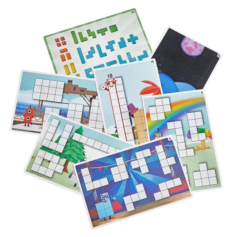 Numberblocks™ Wooden Building Blocks Activity Set, Learning SPACE