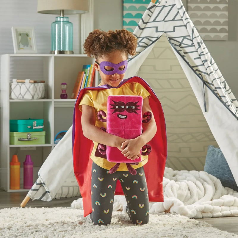 Numberblocks™ Sing-Along Superhero Eight Plush, Learning SPACE