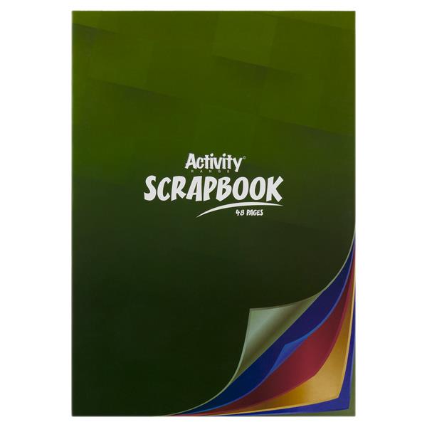 A4 Scrap Book - 48 Pages-Art Materials,Arts & Crafts,Back To School,Craft Activities & Kits,Early Arts & Crafts,Paper & Card,Premier Office,Primary Arts & Crafts,Primary Literacy,Stationery,Stock-Learning SPACE