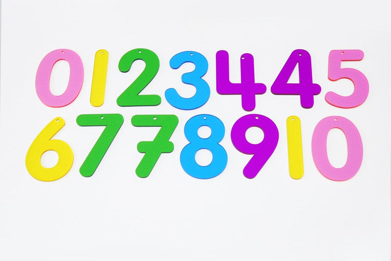 Acrylic Numbers 0-10 small 7Cm - For Use with Light Panels, Learning SPACE