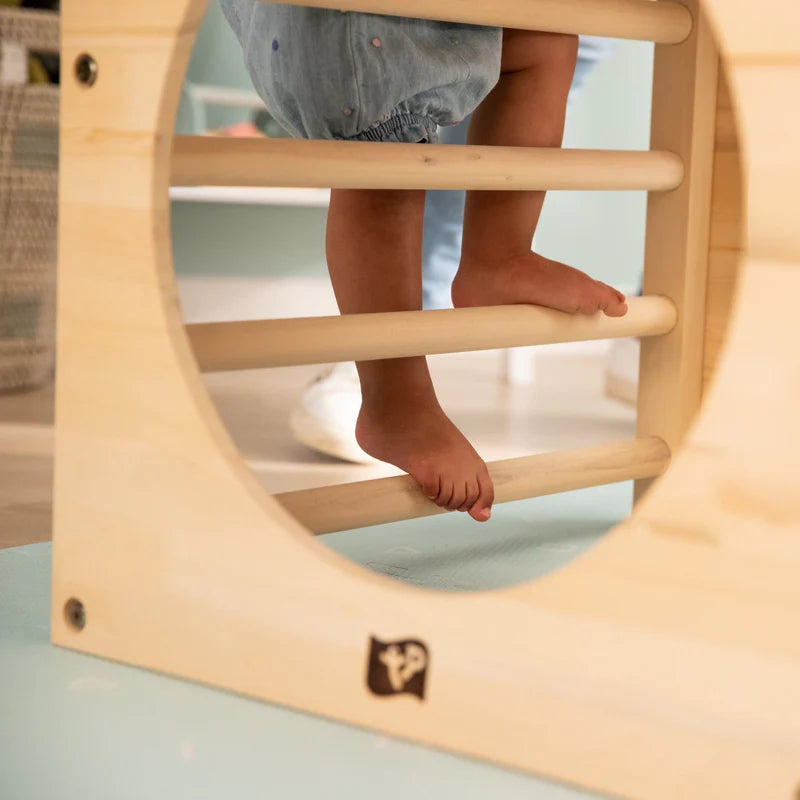 Active Tots Wooden 2 Climbing Cubes And Bridge/Slide (UK Mainland Only), Learning SPACE