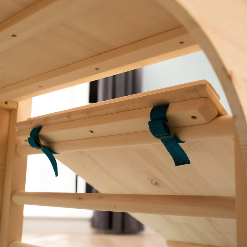 Active Tots Wooden Climbing Triangle, Cube, Bridge/Slide Set (UK Mainland Only), Learning SPACE
