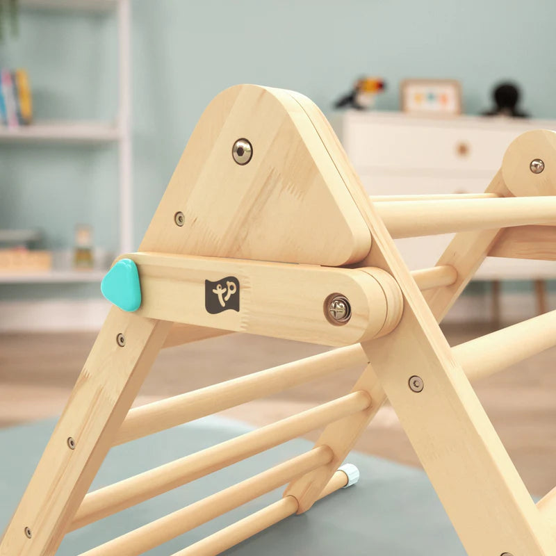 Active Tots Wooden Climbing Triangle, Cube, Bridge/Slide Set (UK Mainland Only), Learning SPACE