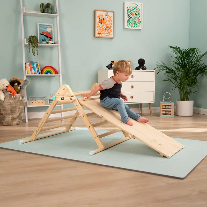 Active Tots Wooden Climbing Triangle With Bridge/Slide (UK Mainland Only), Learning SPACE