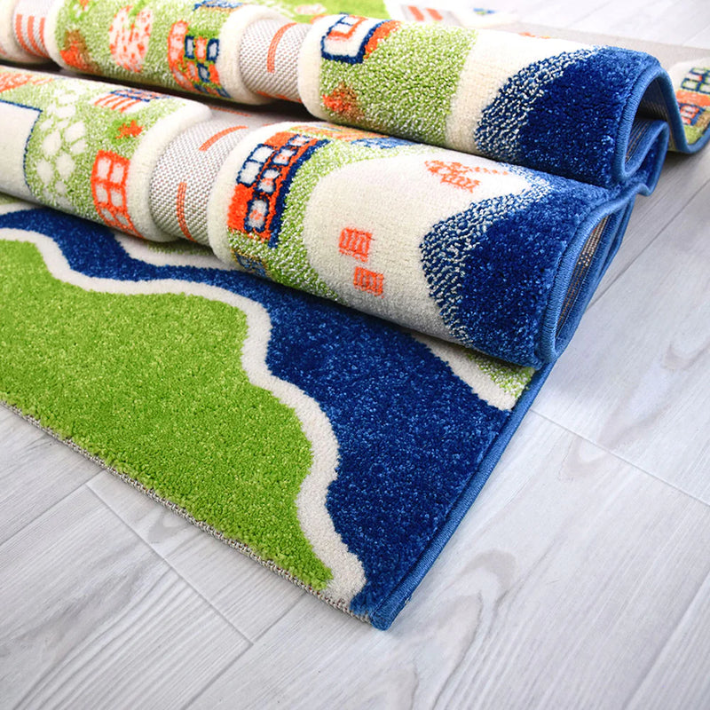 Activity 3D Textured Theme Play Rug, Learning SPACE