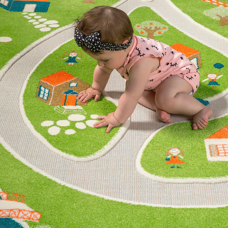 Activity 3D Textured Theme Play Rug, Learning SPACE