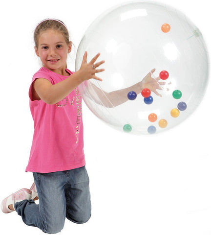 Activity Ball with Colourful Bouncy Balls-Sports Toys-ADD/ADHD,Additional Need,AllSensory,Calming & Anxiety,Gross Motor and Balance Skills,Gymnic,Sensory & Physio Balls,Sensory Balls,Sensory Processing Disorder,Stock,Teen Sensory Weighted & Deep Pressure,Vestibular,Visual Sensory Toys,Weighted & Deep Pressure-Learning SPACE