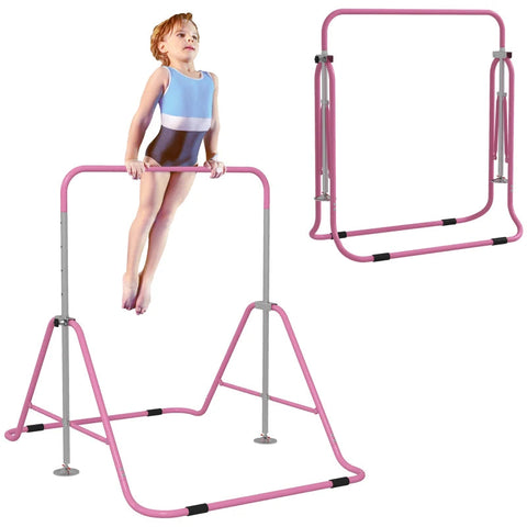 Adjustable Kids Gymnastics Bar – Foldable & Fun Training Bar, Learning SPACE
