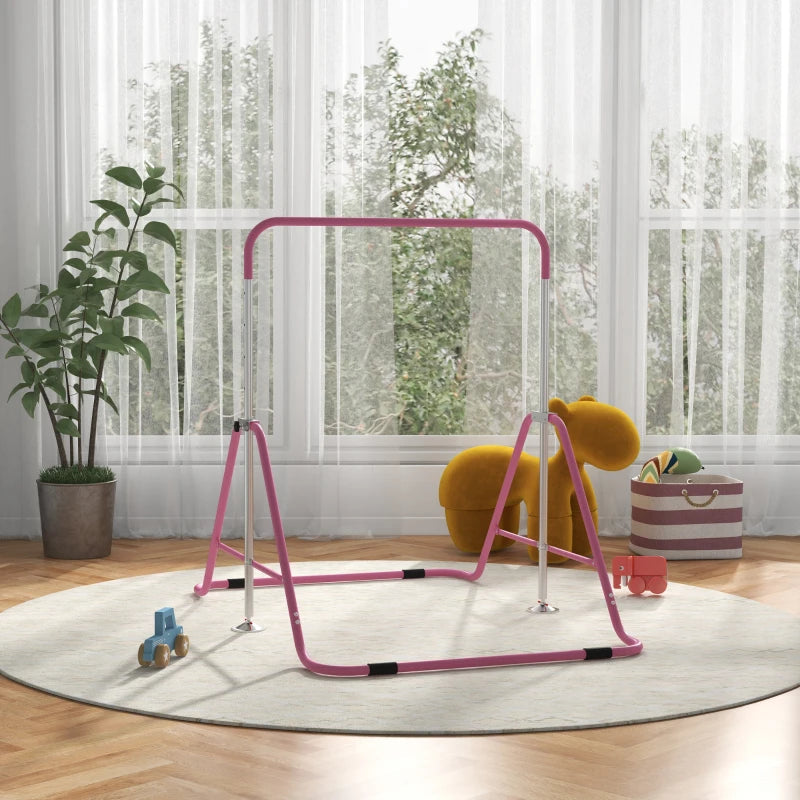 Adjustable Kids Gymnastics Bar – Foldable & Fun Training Bar, Learning SPACE