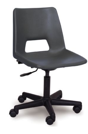 Advanced Adult / Secondary ICT Swivel Chair, Castors Black Learning SPACE
