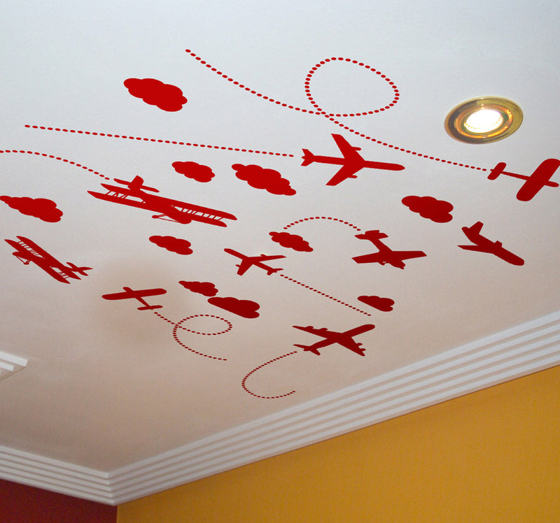 Airplane Wall/Ceiling Stickers, Learning SPACE