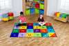 Alphabet 2x1.5m Carpet-Educational Carpet, Kit For Kids, Learn Alphabet & Phonics, Mats & Rugs, Multi-Colour, Placement Carpets, Rectangular, Rugs, Wellbeing Furniture-Learning SPACE