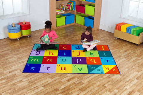 Alphabet 2x1.5m Carpet-Educational Carpet,Kit For Kids,Learn Alphabet & Phonics,Mats & Rugs,Multi-Colour,Placement Carpets,Rectangular,Rugs,Wellbeing Furniture-Learning SPACE