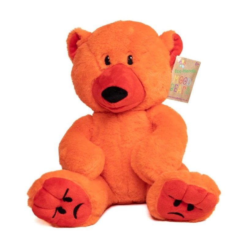 Angry Bear - Mood Bear-Additional Need,Bullying,Calming and Relaxation,Comfort Toys,Eco Friendly,Emotions & Self Esteem,Games & Toys,Helps With,Mood Bear,PSHE,Social Emotional Learning,Stress Relief-Learning SPACE