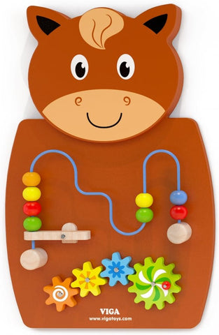 Animal Activity Wall Panel Toy - Set Of 3-Additional Need,Fine Motor Skills,Gifts For 1 Year Olds,Helps With,Maths,Nursery,Primary Maths,SCOTEXCEL,sensory activity,Sensory Wall Panels & Accessories,Shape & Space & Measure,Sound,Stock,Tactile Toys & Books,Tracking & Bead Frames,Viga Activity Wall Panel-Learning SPACE