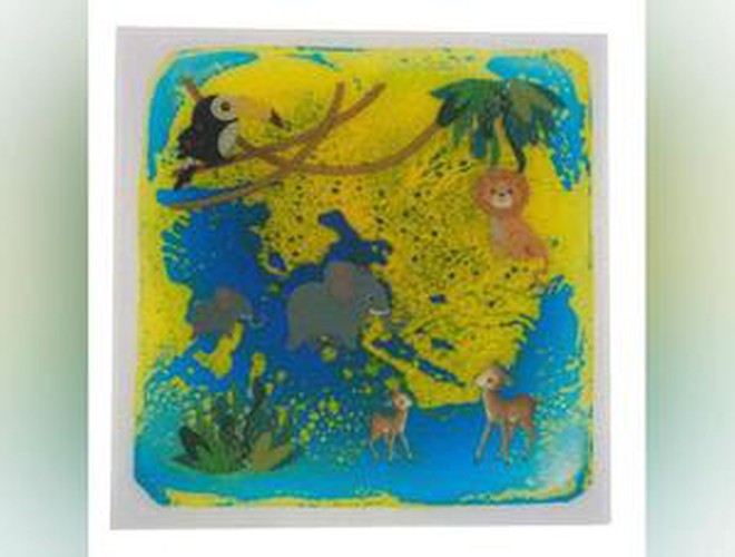 Animal Themed Liquid Floor Tiles Set of 4 - 30cm, Arts & Crafts Learning SPACE