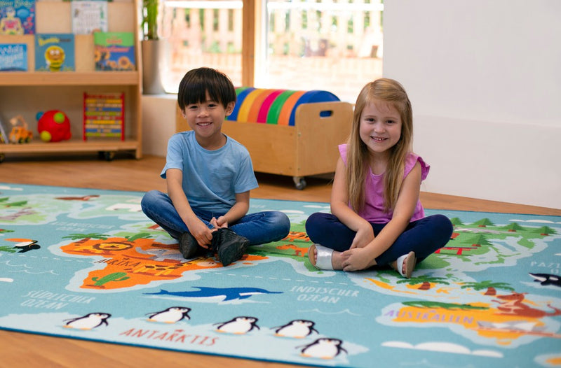 Animals & Places of the World 3x2m Carpet, German Learning SPACE