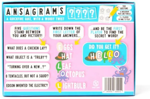 Ansagrams - Quickfire Quiz Game-Games & Toys, Table Top & Family Games, Teen Games-Learning SPACE